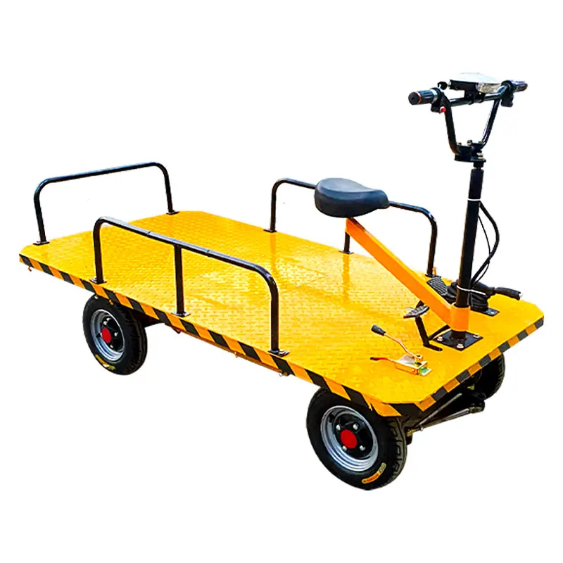 

Electric flatbed truck handling truck,fruit pulling, construction site garbage four wheel turnover small cart