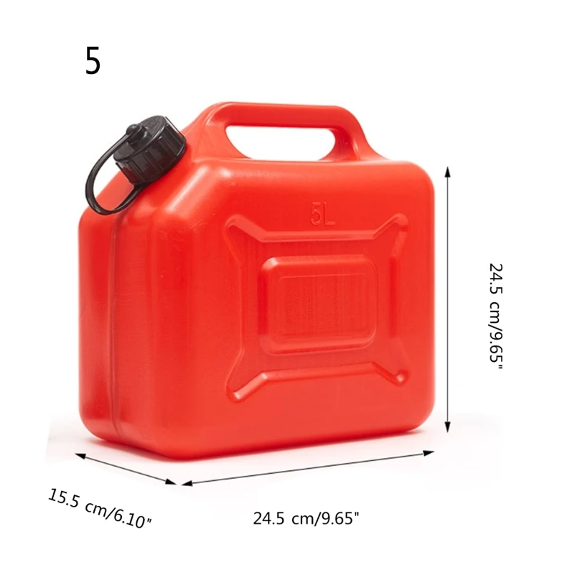 Jerrycan Fuel Can,1.3/2.6Gallon (5L 10L) FuelTank Pack Motorcycle