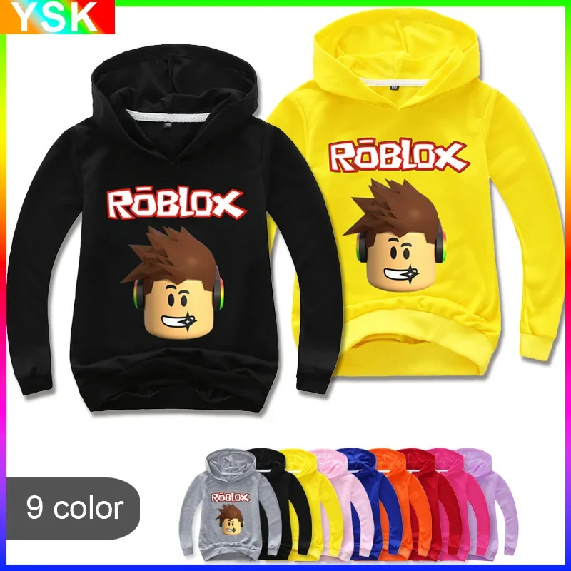 

ROBLOX Children's Clothing Parent-child Sweatshirt Boys Spring and Autumn Cartoon Children's Sweatshirt Pullover Hooded Cosplay