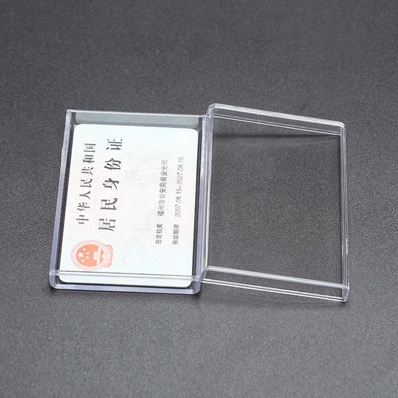 Rectangular Transparent Plastic Storage Case Playing Card Container Poker Cards Storage Box for Club Entertainment Venues