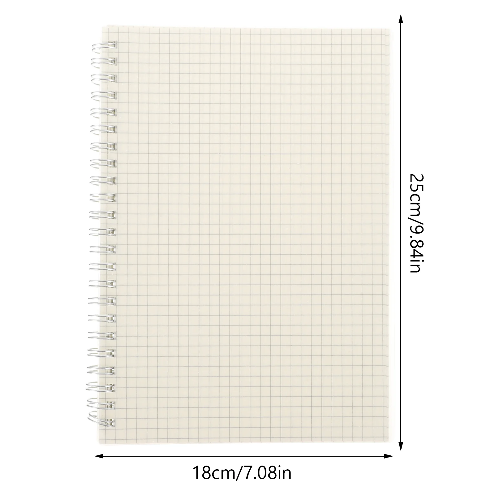 2 Pcs Graph Notebook Notebooks for Work Graphing Spiral Journal The Students Supplies Paper Math Notepad Grid Office 3