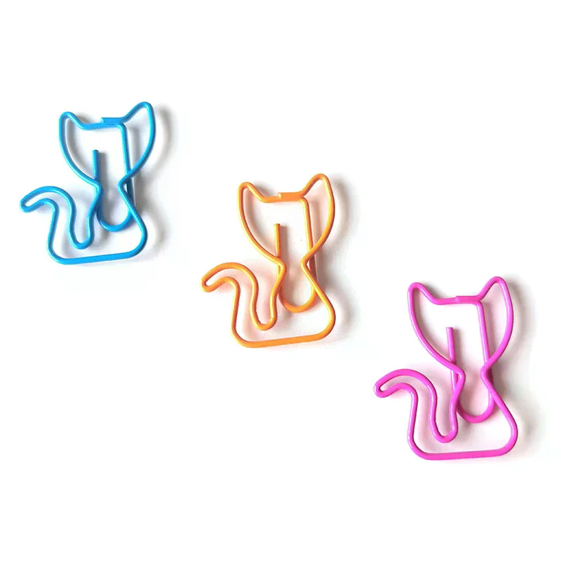 10/100PCS 음표가 있는 종이 클립 사무용품 동물 종이 클립 오리 종이 클립 불규칙한 모양의 다채로운 종이 클립