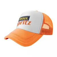 Aperols Spritz Trucker Hat Sport Drinking Alcohol Dad Hat Trucker Hat Sun Hats Adjustable Polyester Mesh Baseball Caps Spring 2