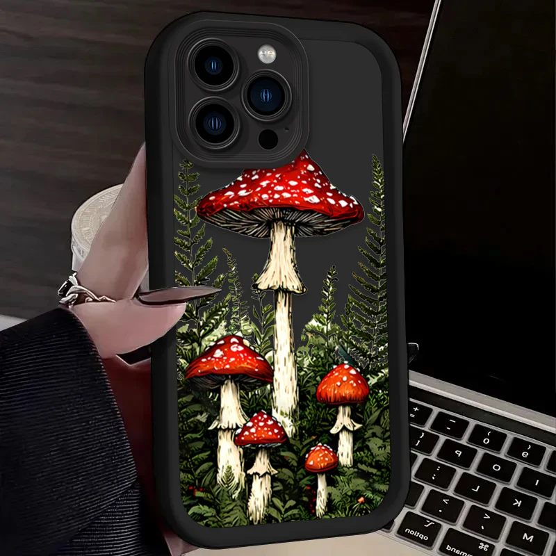 Creativity Mushroom Aesthetic Art Silicone Phone Case