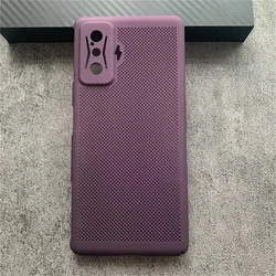 Slim Cooling Lightweight PC Hard Phone Back Cover Shell Bumper for POCO F4 GT (PURPLE)