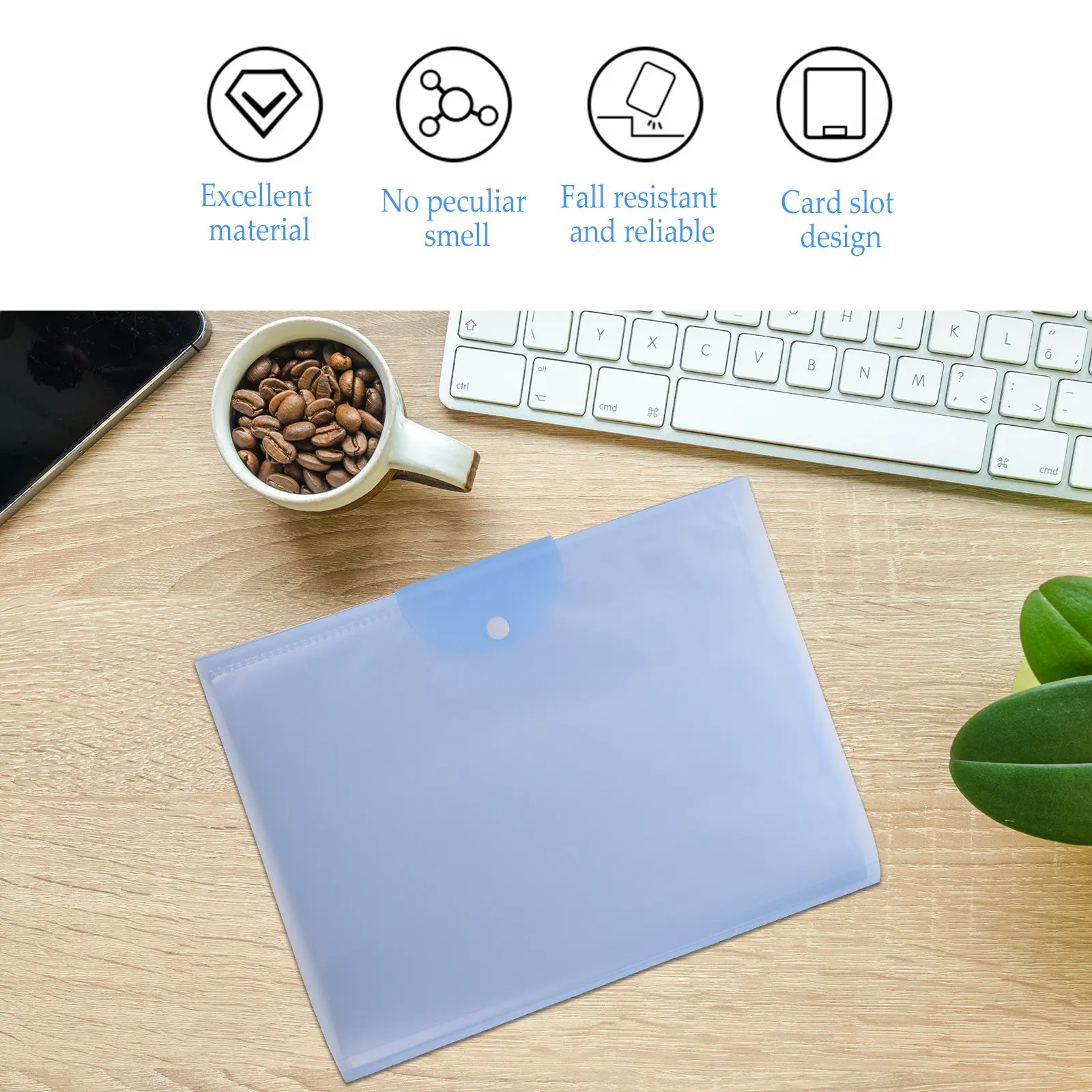 1Pcs 40 포켓 파일 폴더 A3 문서 정리함 시험지 보관 가방 휴대용 사무실 학생 학교 용품