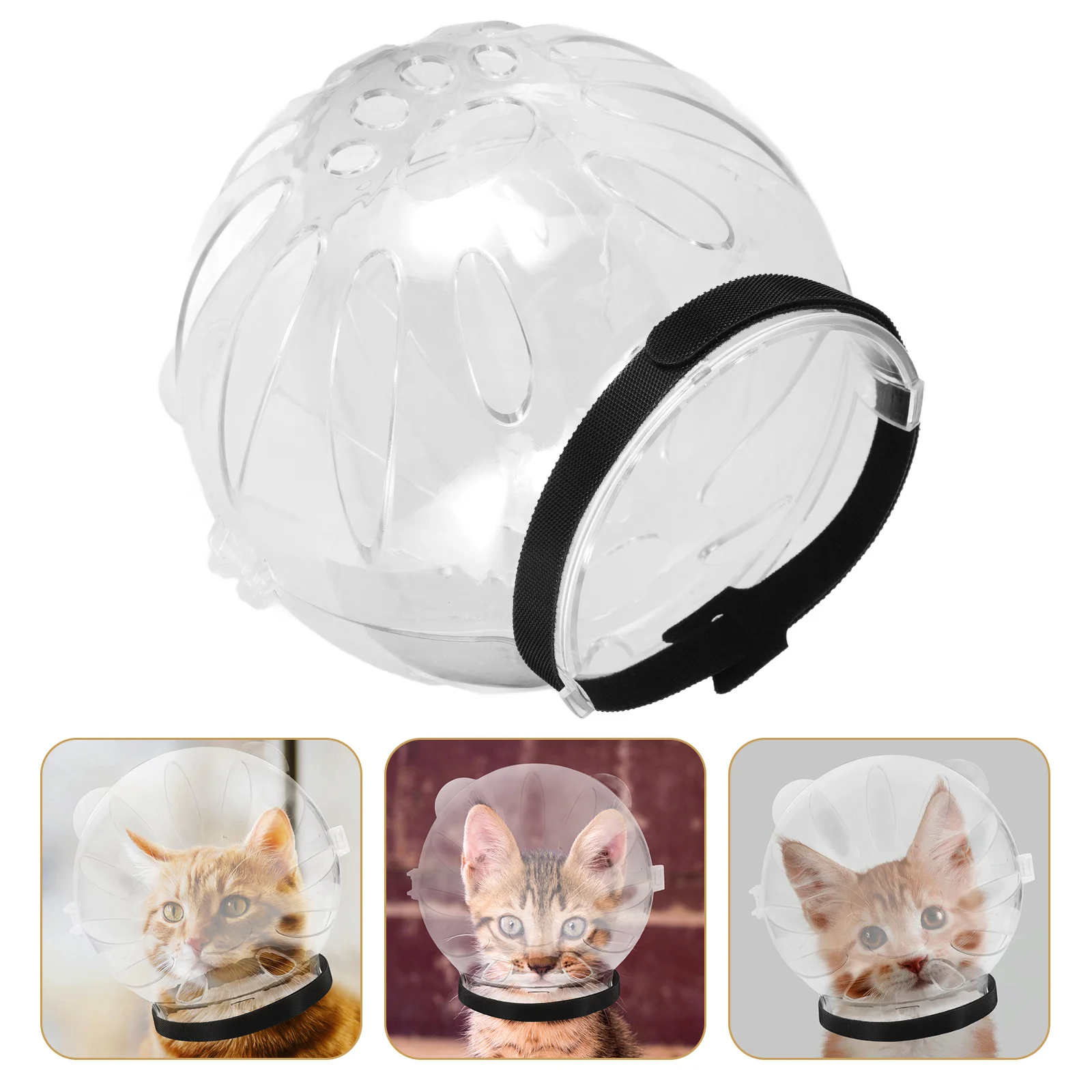 Collar Pet Space Hood Breathable Large Dog Muzzle Clear Abs Cat after Surgery