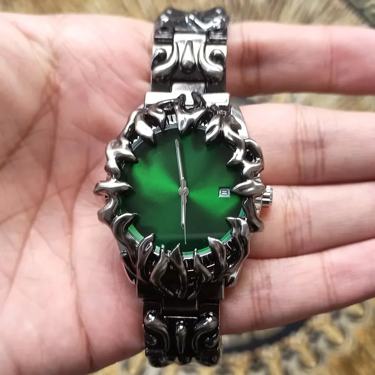 腕時計 Alabaster style watch y2k Y2K Alabaster Industries Quartz Watch Men Demon Claw Case