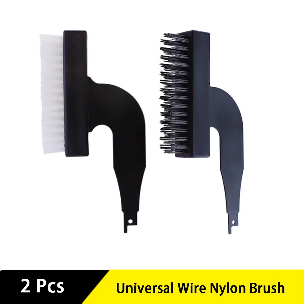 

2 Pcs Universal Wire Nylon Brush Electric Cleaning Brush Saber Saw Reciprocating Saw for Cleaning Paint Grinding Tools Removal