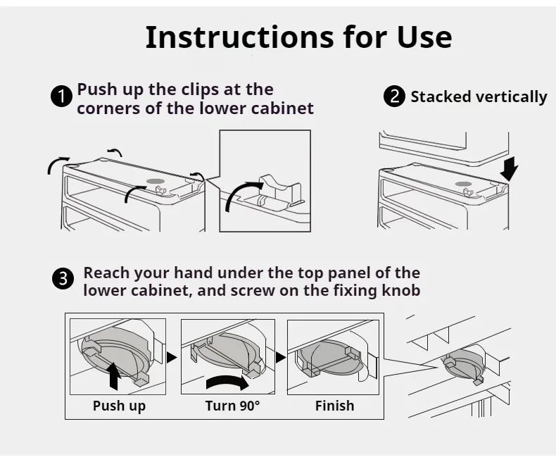 Multi Layer Storage Drawers Narrow Seam