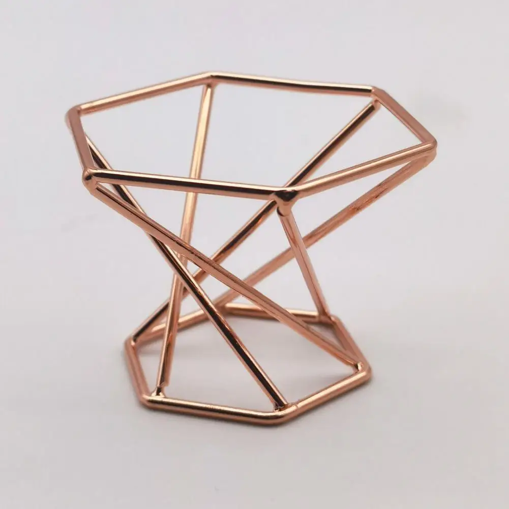 Makeup Sponge Holder Rhombus Shape Process Hollow Design Carbon Steel Beauty Puff Sponge Drying Stand Dresser Vanity Accessories 2