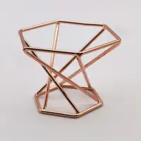 Makeup Sponge Holder Rhombus Shape Process Hollow Design Carbon Steel Beauty Puff Sponge Drying Stand Dresser Vanity Accessories 2