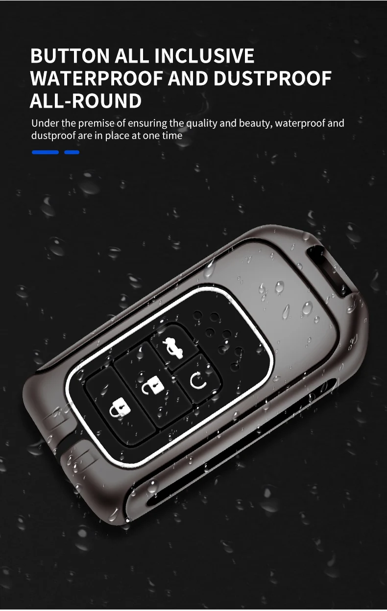 Portachiavi con copertura a distanza per auto in metallo Shell Fob per Honda CR-V CRV Accord Odyssey Civic XRV Vezel Jade Crider Fit Holder accessori - S42c121bee4eb4f7ea8d0765ef315662fG