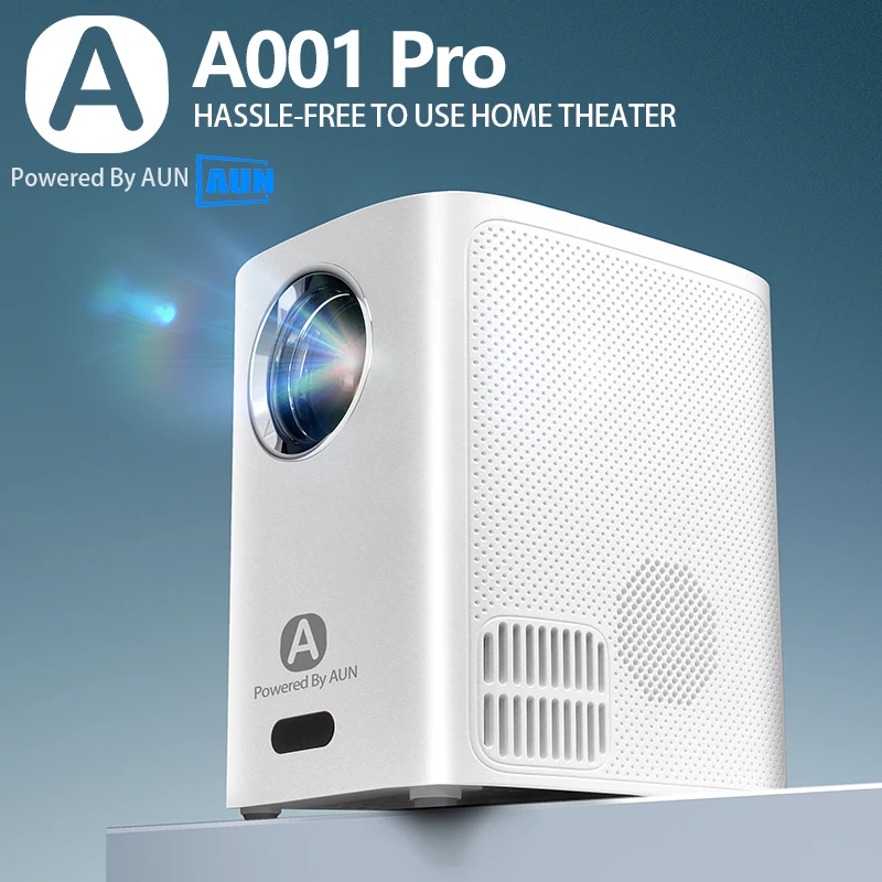 

Портативный мини-проектор AUN A001 PRO, Android, Wi-Fi, домашний кинотеатр, светодиодный Видеопроектор для Full HD 1080P, 4k, кинотеатр, смартфон, Smart TV