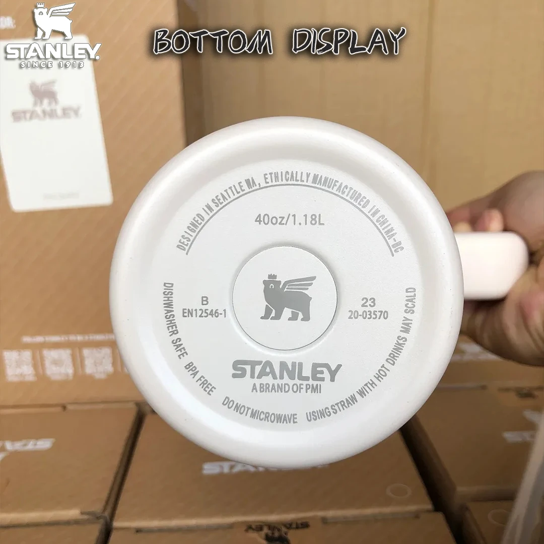 Stanley X Star Quenger H2.0 텀블러, 손잡이가 달린 빨대 뚜껑, 스테인리스 스틸 커피 머그잔, 자동차 진공 컵