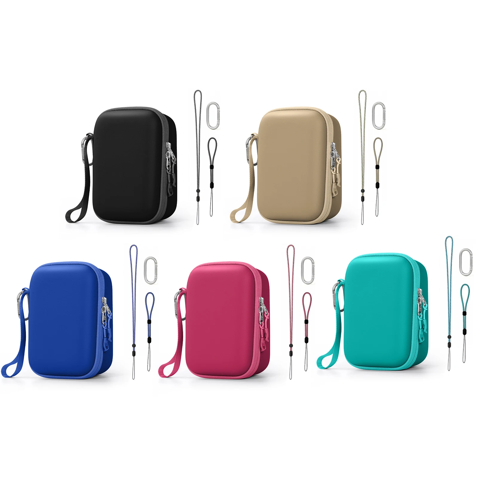 Shark ChillPill Compact Hard Carrying Case with Wristlet & Carabiner – Shockproof Storage