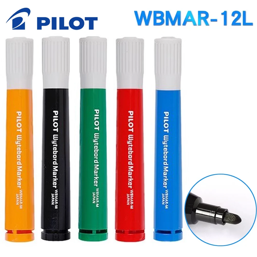 Pilot Whiteboard Marker WBMAR 12 Medium Bullet Erasable School office pilot-whiteboard-marker-wbmar-12-medium-bullet-erasable-school-office