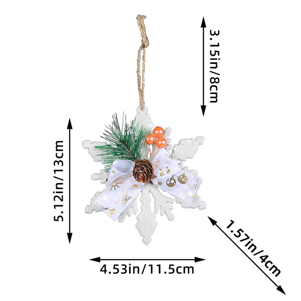 Pine Cone Christmas Tree Decor Pendant Glass Xmas Ornament