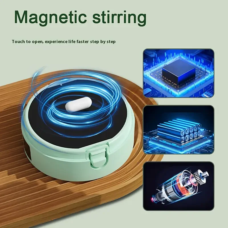 smart temperature measurement magnetic automatic stirring cup electric portable coffee cup suitable as a holiday gift details 3