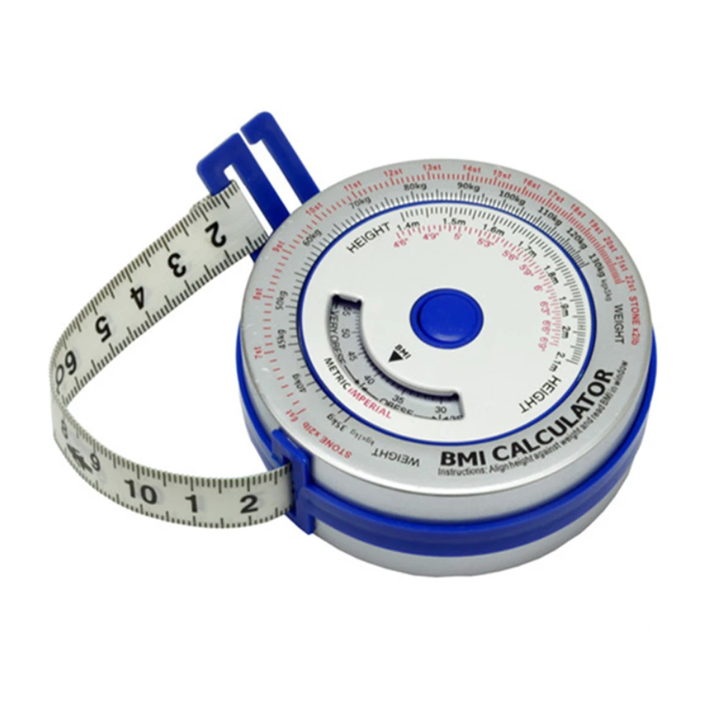 Tape Tape Measure TEST Easy To Use Mass Index 7.2x2.1cm Calculator Diet Tape Measures Tools