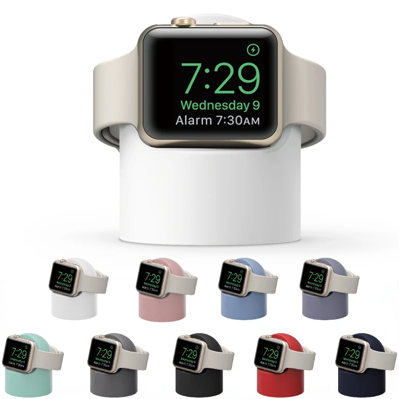 Silicone charging bracket For Apple Watch 8 7 6 5 4 3 SE Smart watch storage bracket iWatch 45mm 41mm 44mm 40mm 42mm 38mm Stand