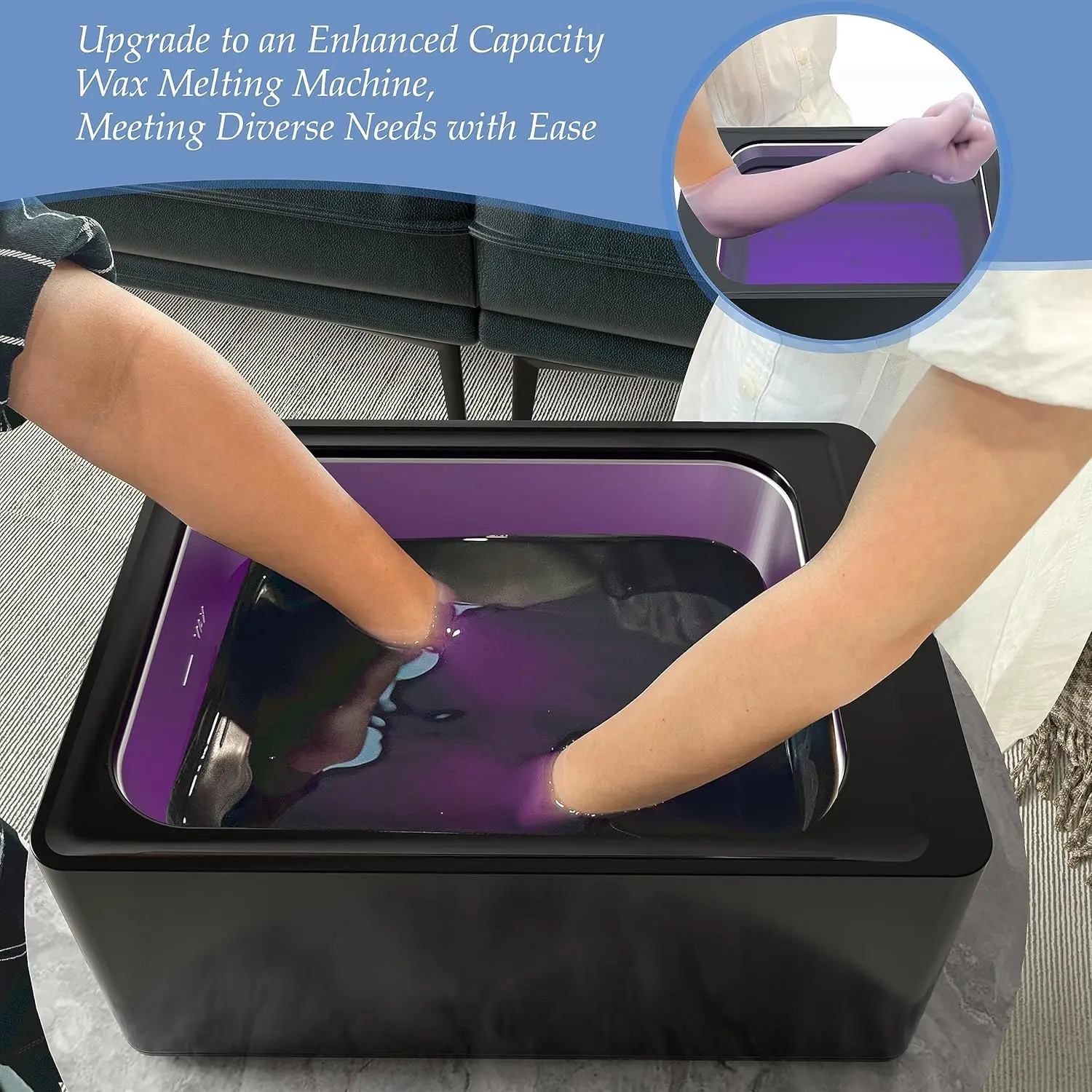 Paraffin Wax Machine for Hands and Feet, 9000ml Paraffin Wax Bath with Auto-Timer, Smart Mode, Precision Temperature Cont