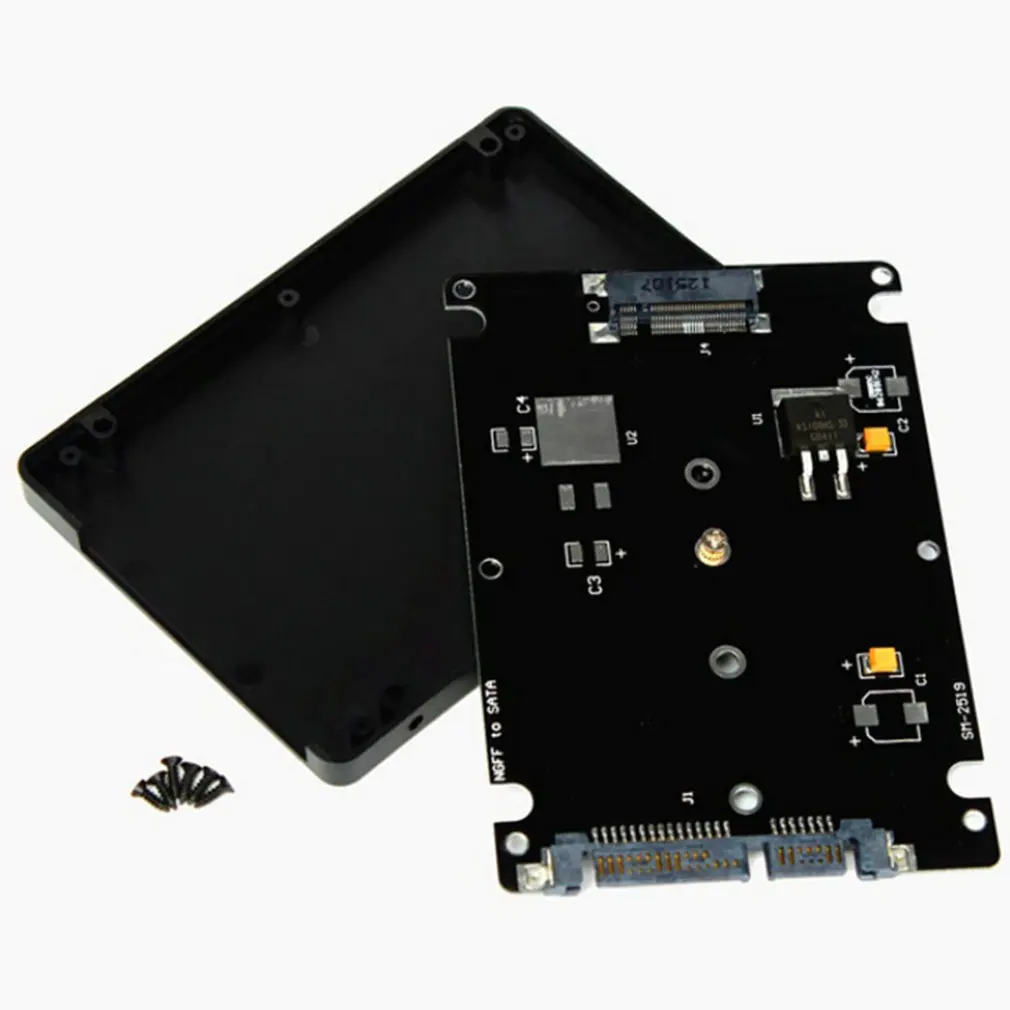 

Адаптер M.2 NGFF (SATA) SSD на 3,5-дюймовую карту SATA, корпус толщиной 8 мм, IO M.2 SATA SSD адаптер для настольного ноутбука