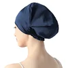 Birdtree 100% Mulberry Silk Turban Bonnets Female Double Layered Sleeping Night Wrap Cap For Curly Ladies A34317M 2