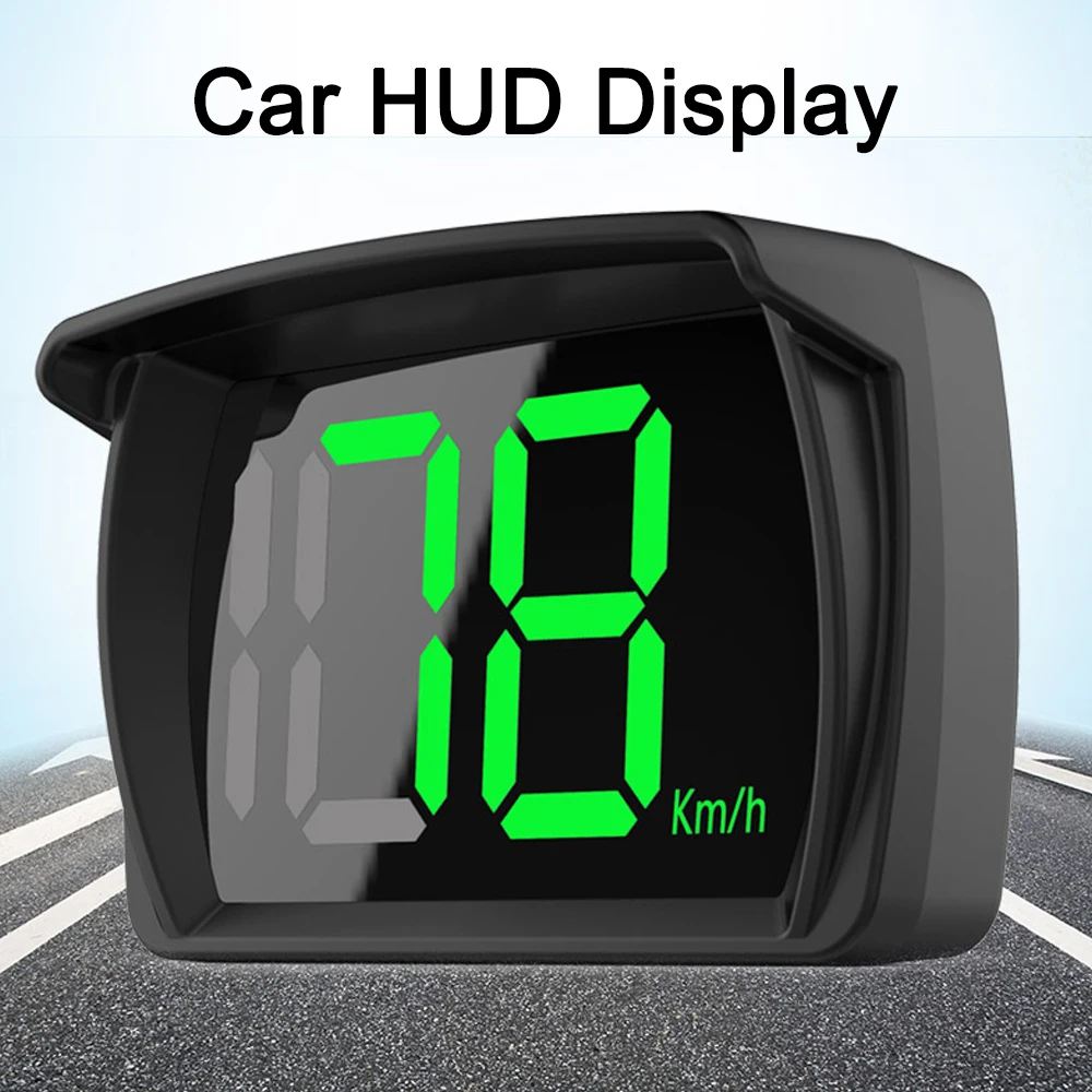 Car HUD Headup Display KM/H MPH GPS Digital Speedometer with LED Large Font  Display for Car Truck SUV Motorcycle