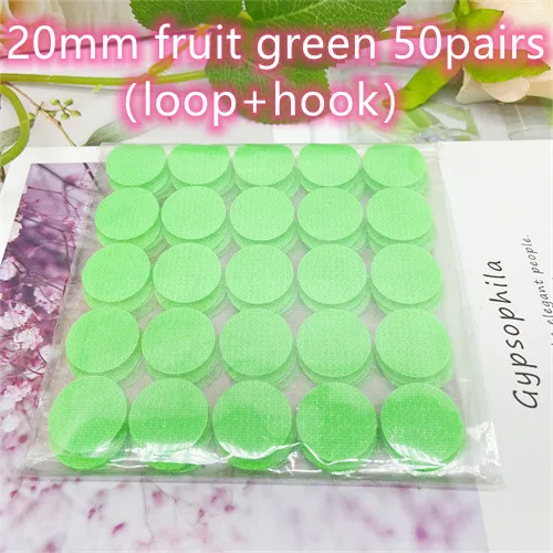 Self-Adhesive Hook and Loop Dots - Strong Double-Sided Tape for Crafting and Sewing (50/100 Pairs)