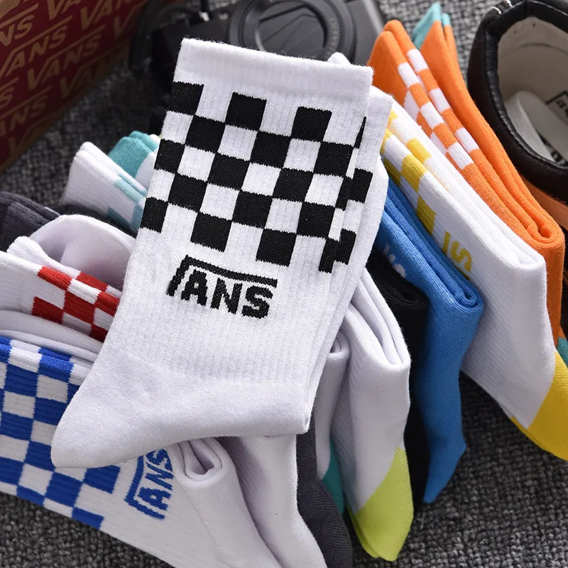 Men's Socks Plaid Unisex Sports Cotton Korean Version Couples Chessboard Street Hip Hop Skateboards 12 S42c1da104bb1453abddbeeb4ca7c56c0B
