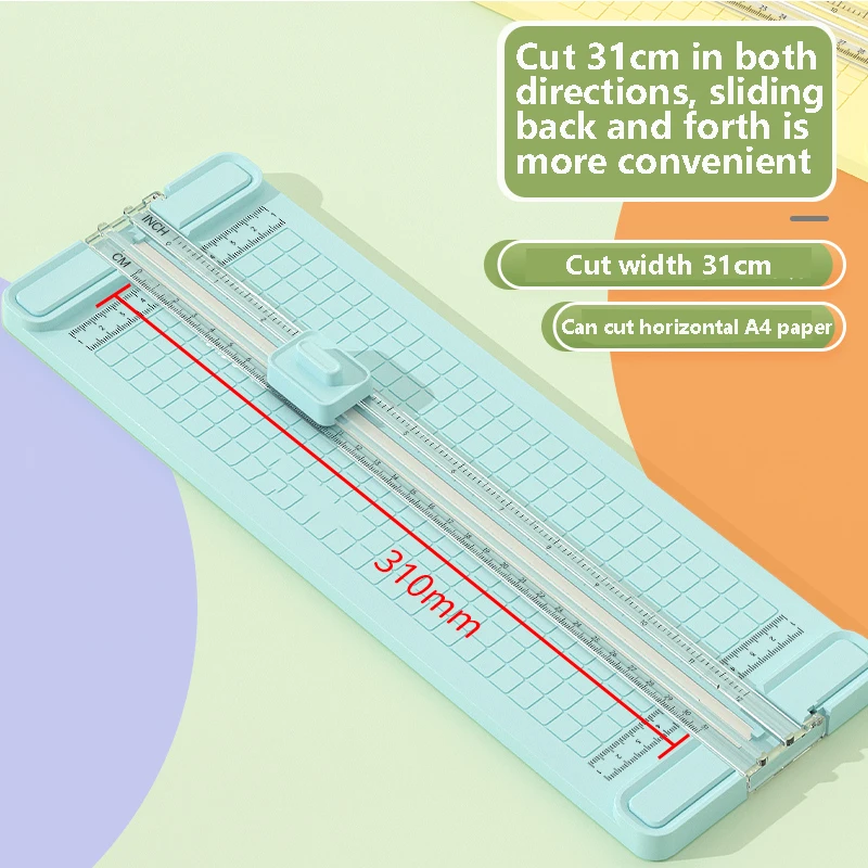1PC 4 in 1 Two-Way Paper Cutter, Manual Office Paper Cutter, Send 4 Cutter Heads, Design for Schools, Offices and Homes - 3
