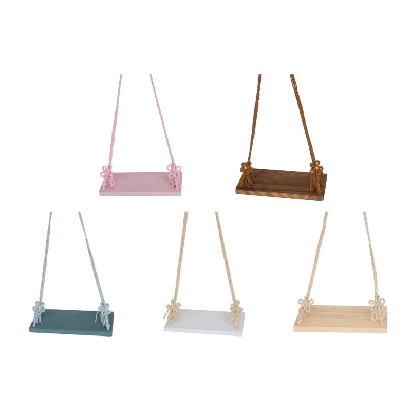 

Upgrade Photo Background Props Wooden Swing Seats Photo Background Props for Newborns Photo Posing Aid Props for Babies