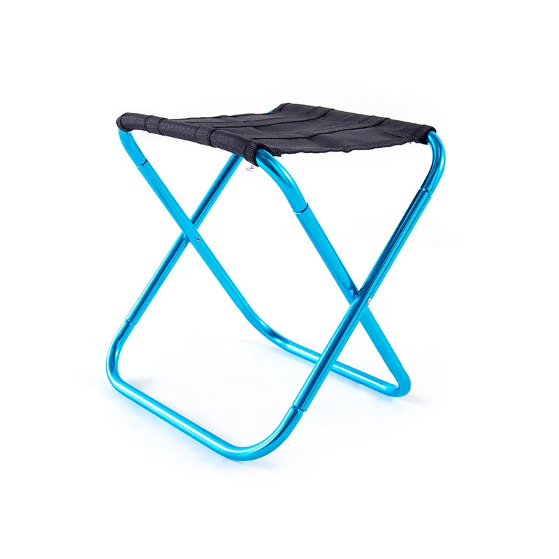 Outdoor Aluminum Alloy with Hand Bag Stool Portable Multifunctional Folding Small Stool Bench Ultra Light Fishing
