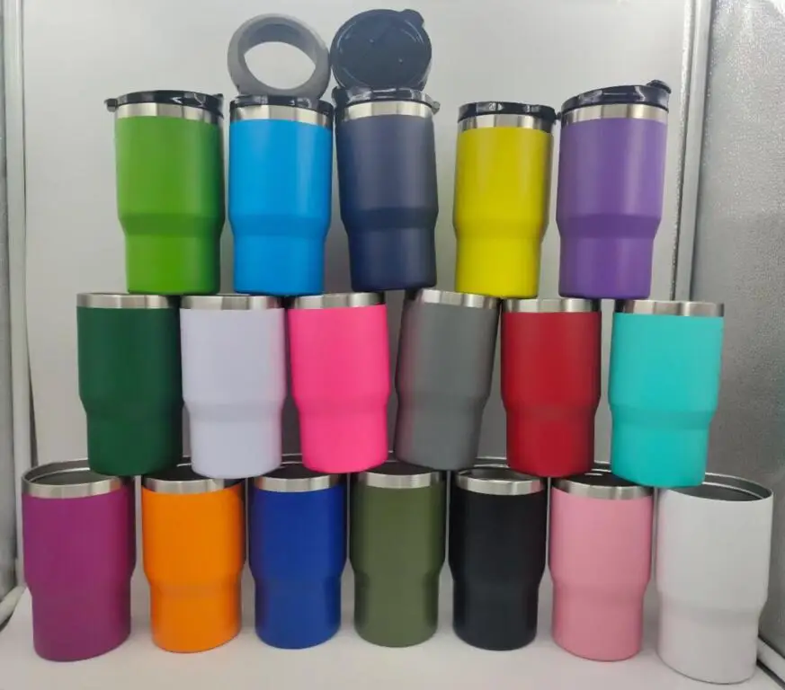 20pcs 4 in 1 Can Cooler 14oz Coffee Cups Stainless Steel Double Wall Vacuum  Insulated Fits 12oz Slim Can Cold Beer Bottle Holder - AliExpress