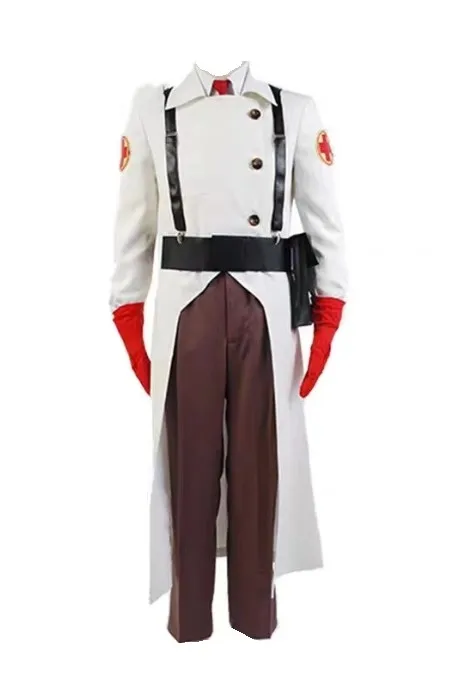 thumbnail image 1 of Disfraz de uniforme del Dr. Ludwig de Team Fortress 2 para cosplay, fiesta temática de Halloween, 1 of 5