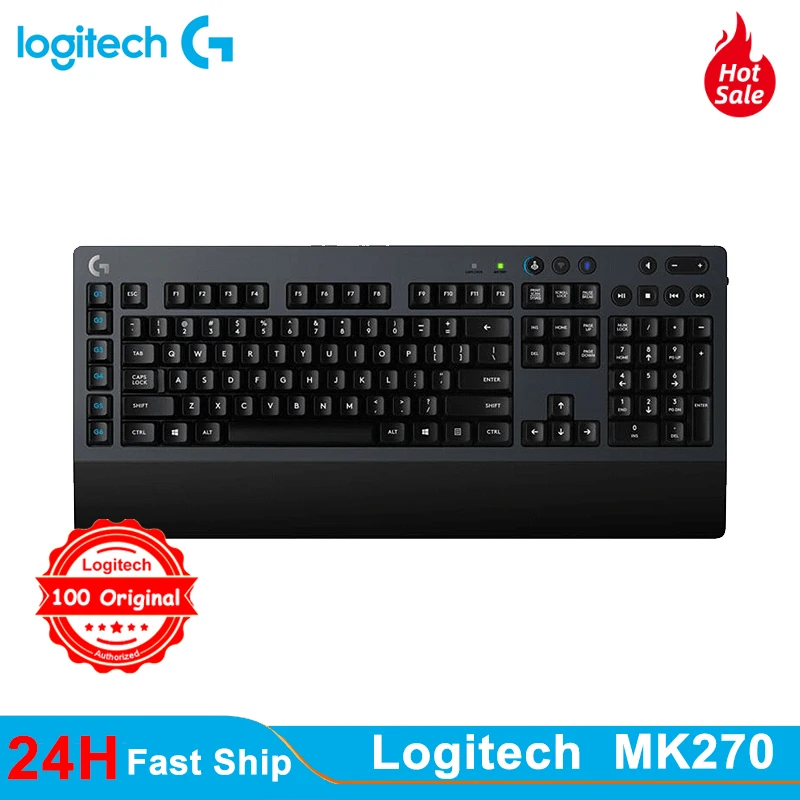 

Original Logitech G613 LIGHTSPEED Wireless Mechanical Keyboard 2.4GHz Bluetooth 6 Programmable G Keys Gaming Keyboard