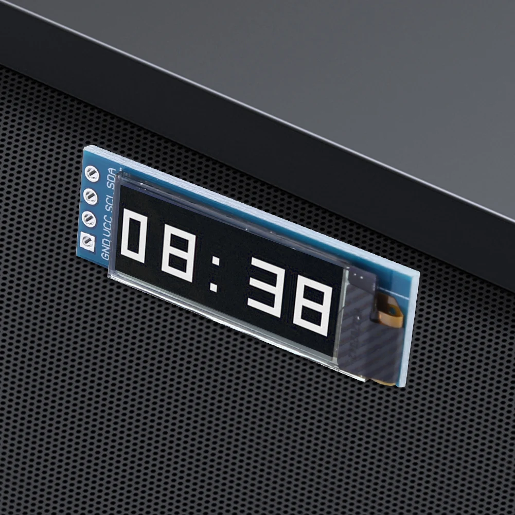 0.91 인치 OLED 모듈 4 핀 128x32 SSD1306 OLED 디스플레이, DIY 모듈, 저에너지 소비 IIC 통신, 아두이노용 3.3V, 5V