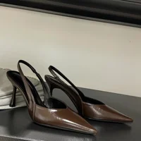 Sandales à talons hauts pour femmes, chaussures élégantes à bout pointu, escarpins sexy et tendance, nouvelle collection 2025, marque de luxe, chaussures habillées pour femmes 1