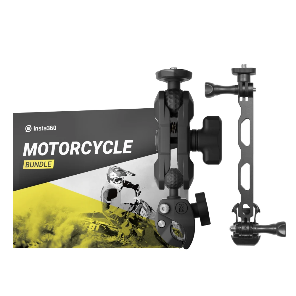 Insta360 X3 Pocket-Size Sports Action Camera 1/2'' Sensor Panorama Cam- Motorcycle Kit and Accessories of X3/ONE X2/ONE RS Twin