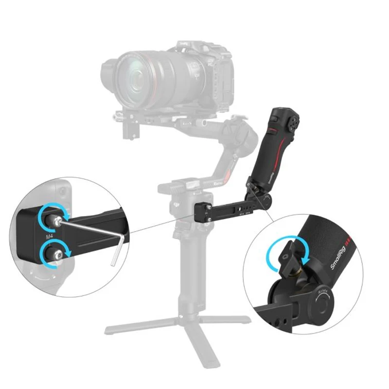스몰리그 포커스 컨트롤 핸들 / DJI RS 2 / RS 3 Pro / RS 4 / RS 4 Pro 스테빌라이저용 듀얼 핸들 (녹화 조이스틱 조작용)