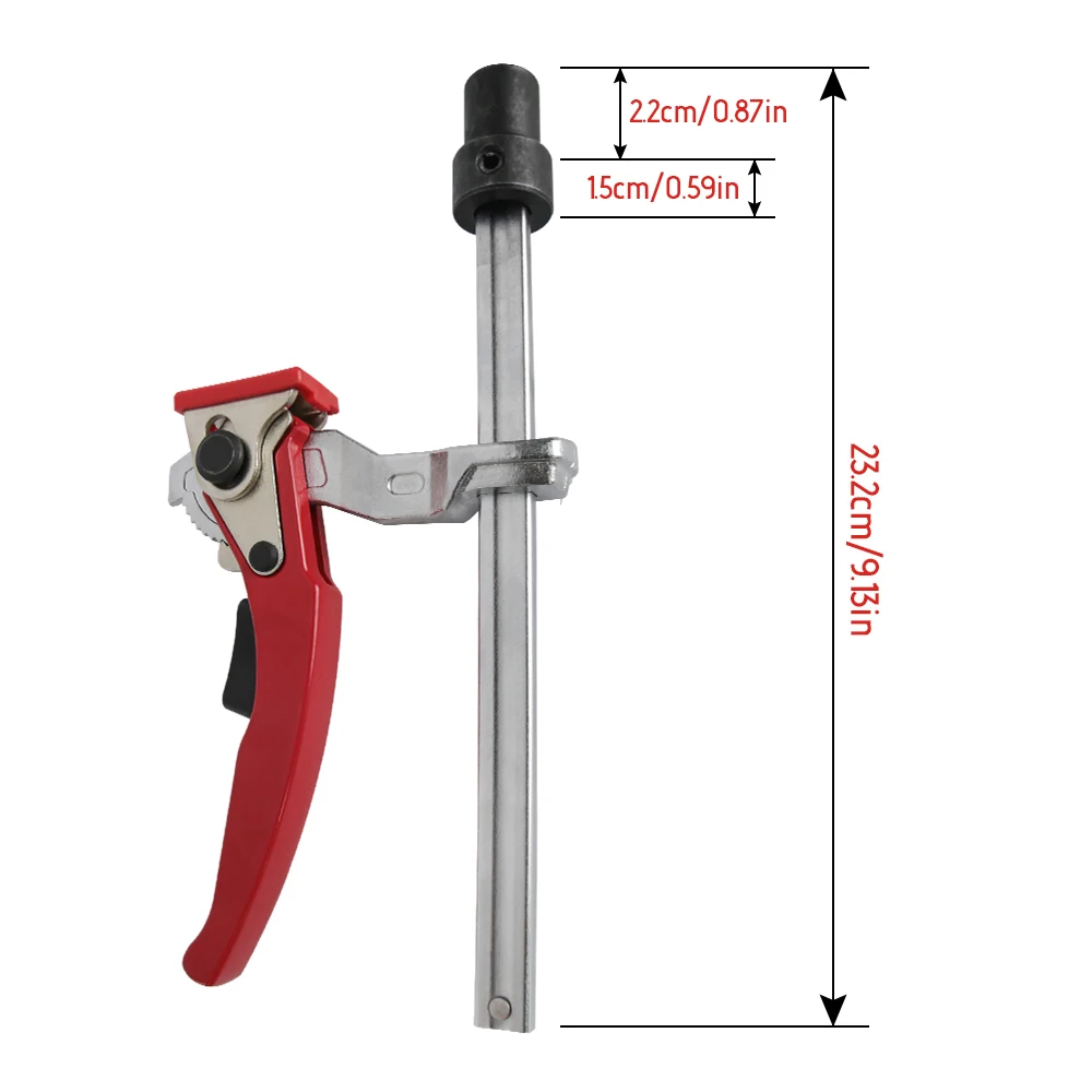19/20MM Woodworking Hold Down Clamp Hole Tool Ratcheting Table Clamp Machinery Accessories Desktop Quick Press 2pc