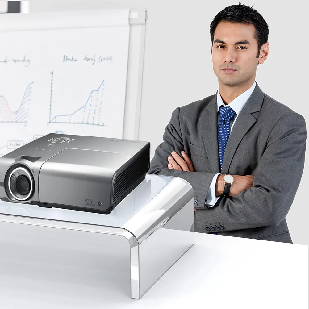 Acrylic Monitor Stand Laptop Stand Riser Desk Laptop/PC/Multimedia Monitor Stand Clear Computer Monitor Stand for Home Office