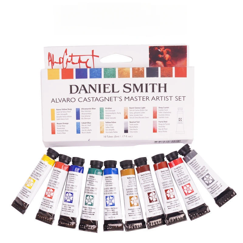 Daniel Smith Professional Artist Watercolor Paint 10/6 Color 5ml Mineral Color Alvaro Jean Haines Acuarelas Set