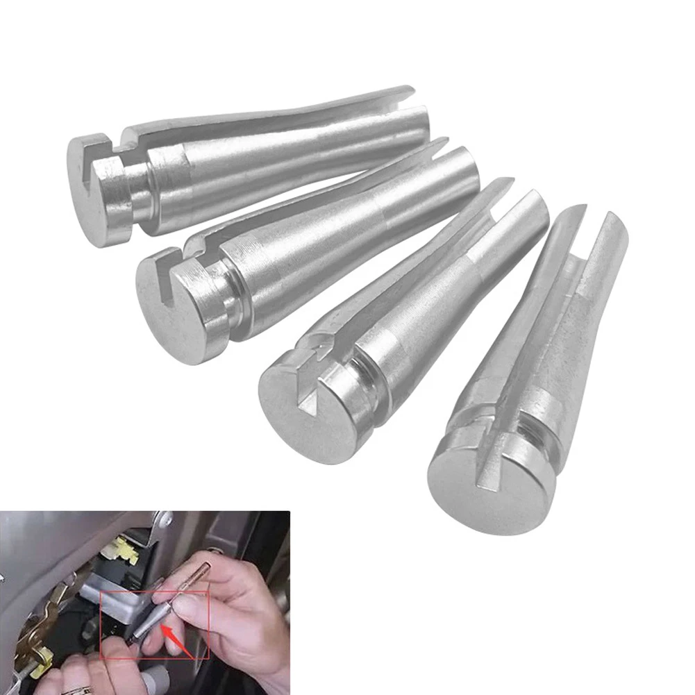 Aluminum Alloy Car Door Latch Cable Silver for Ford Expedition