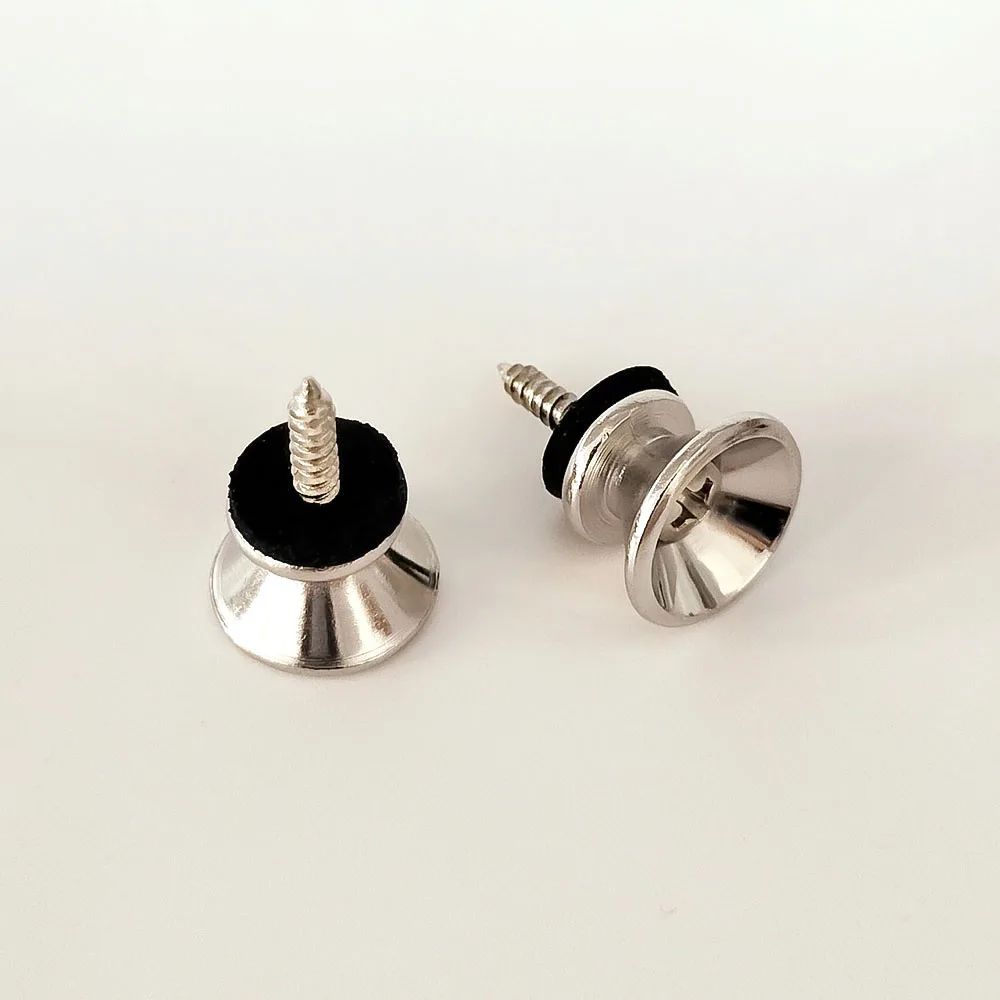 2set Guitar Strap Lock Locking Pegs Pin Metal End Strap Button for Acoustic Classical Electric Bass Guitar Ukulele Guitarra Part
