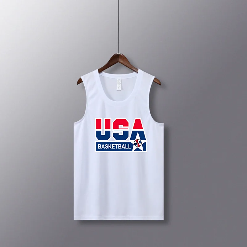 thumbnail image 1 of Camisetas de baloncesto para tiro, camisetas, chalecos de baloncesto para jóvenes, uniformes en blanco, camisetas personalizadas para correr, entrenamiento, gimnasio, camisetas sueltas, trajes, camise, 1 of 4