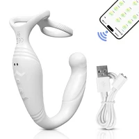 Männliches Sexspielzeug, App-Steuerung, Vibrator für Männer, Prostata-Massagegerät, Dual-Penisring, Penisringe, Anal, vibrierender Buttplug, Produkte für Erwachsene 6