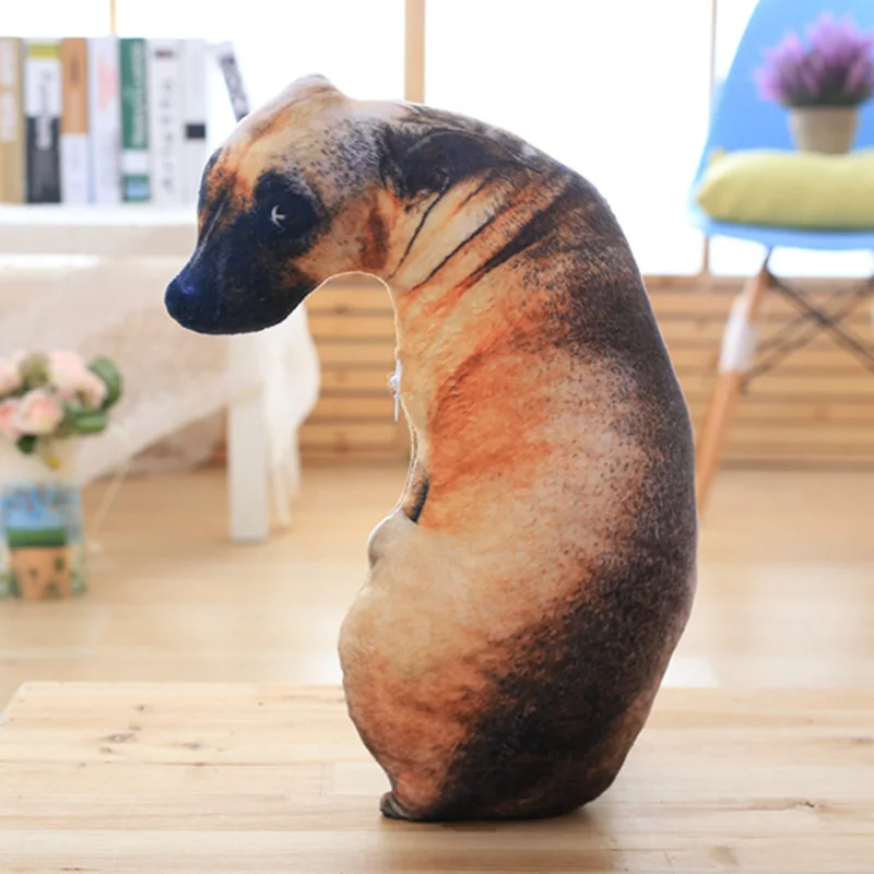 50cm 3D Dog Simulation Plush Toys Soft Pillow Lifelike Plushies Stuffed Animal Cushion Pillow for Kids Home Decor Birthday Gifts 4