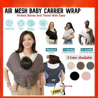 Baby Sling Baby Carrier Wrap Newborn Easy To Wear Infant Gridding Cloth Breathable Hipseat Outdoor Cross Simple Babies Carriers 1